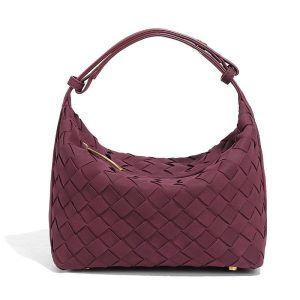 Suede Look Crescent Handbag